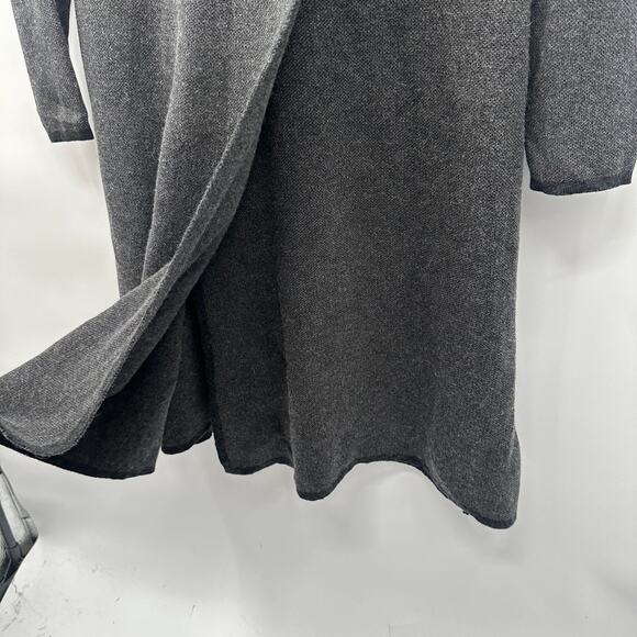Prana Charcoal Gray Cascadence Organic Cotton Wool Blend Sweater Dress // L - Picture 8 of 13